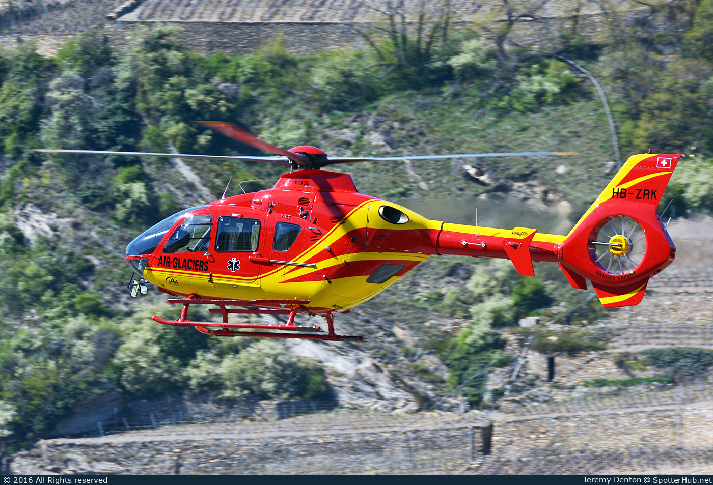 Photo of HB-ZRK - Eurocopter EC135 T1 operated by Air Glaciers