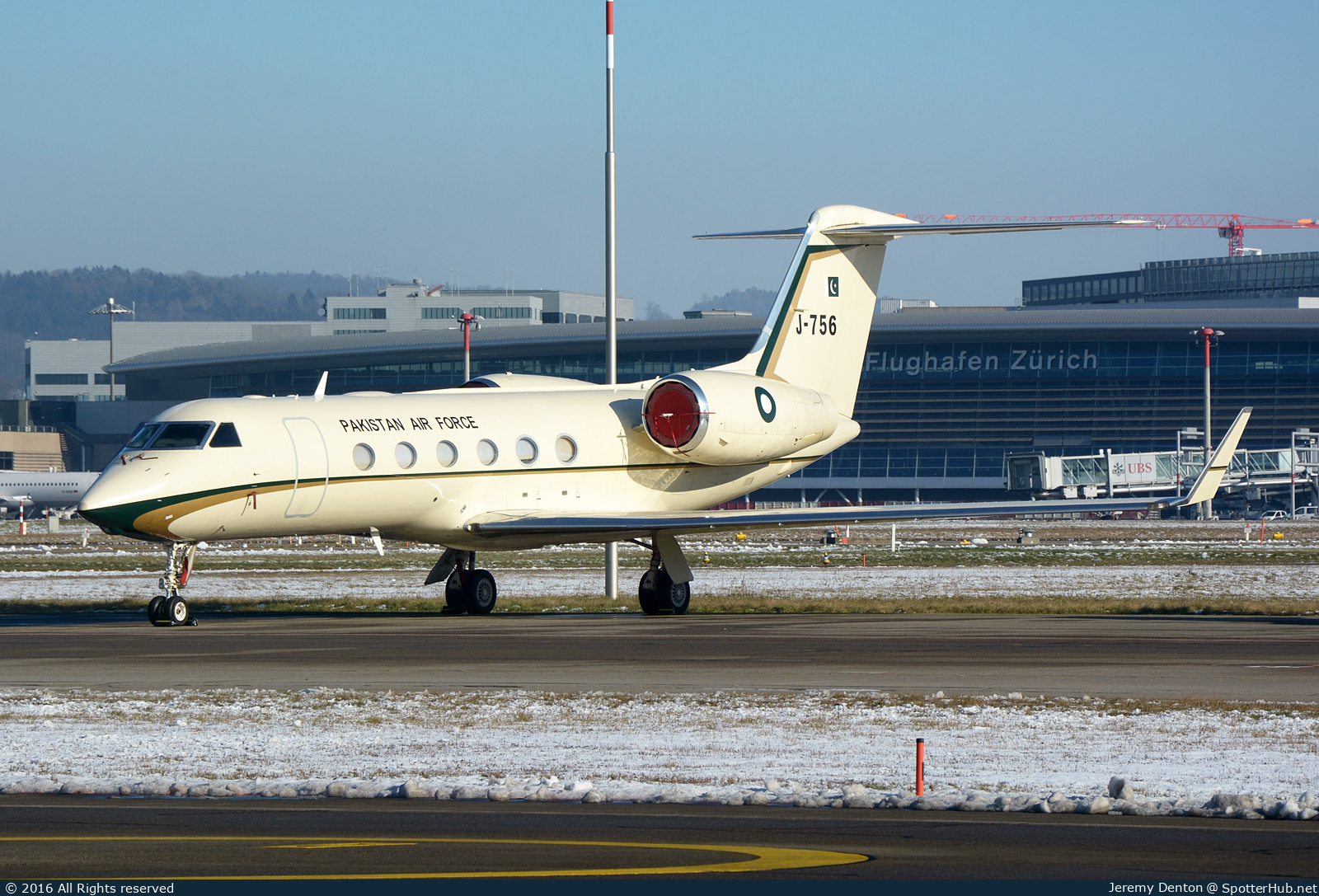 Photo of J-756 - Gulfstream GIV-X (G450) operated by Pakistan Air Force