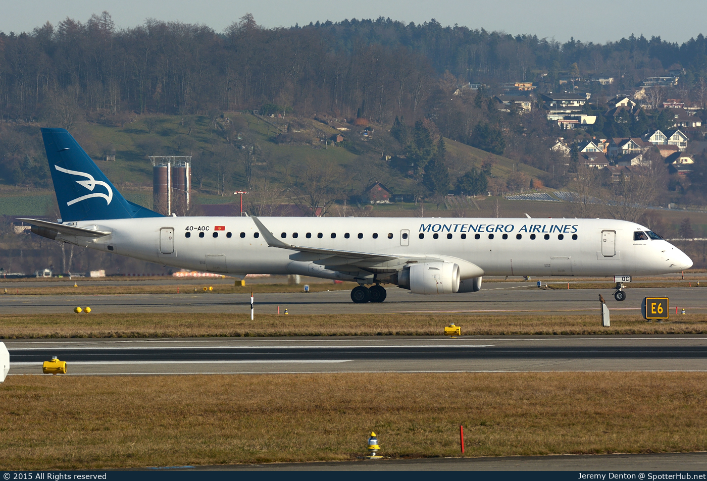 Photo of 4O-AOC - Embraer ERJ-195LR operated by Montenegro Airlines