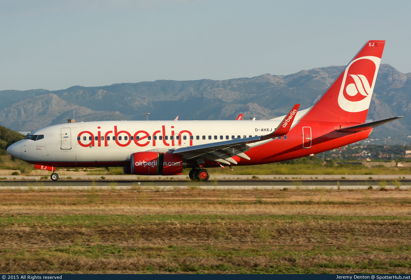 Photo of D-AHXJ - Boeing 737-7K5 operated by Air Berlin (opb TUIfly)