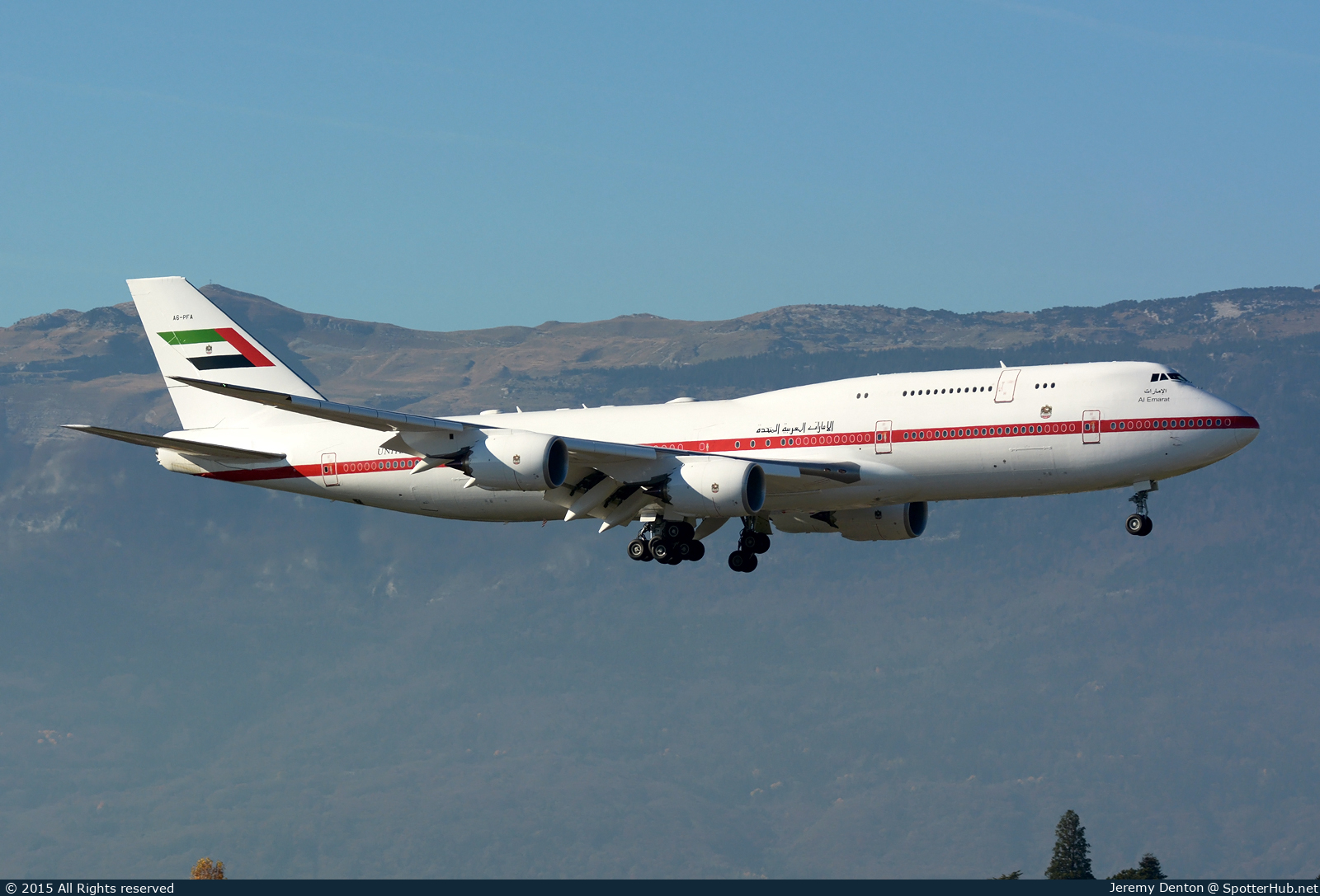 Photo of A6-PFA - Boeing 747-8Z5(BBJ) operated by United Arab Emirates Presidential Flight