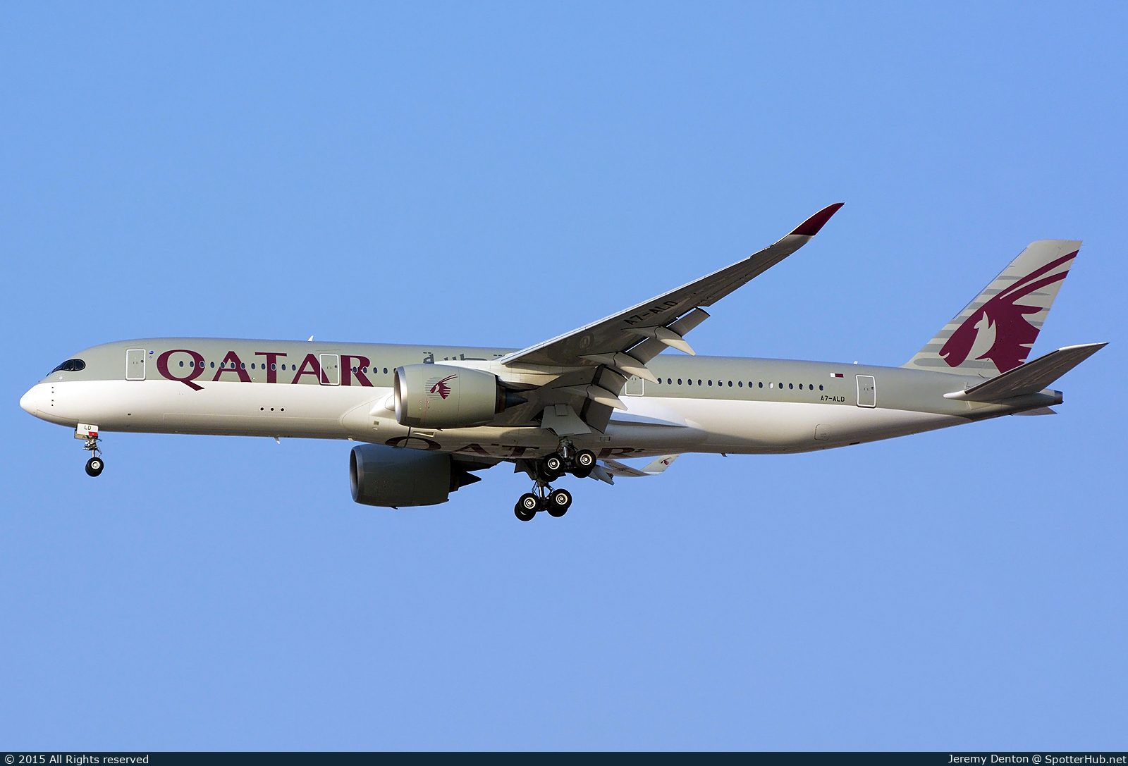 Photo of A7-ALD - Airbus A350-941 operated by Qatar Airways