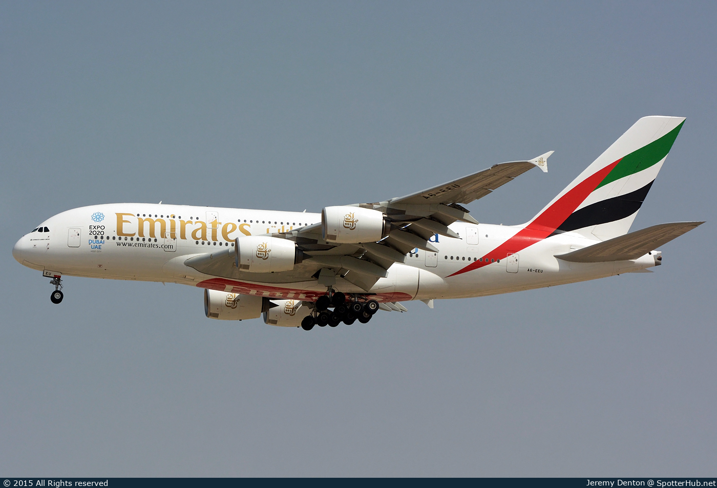 Photo of A6-EEU - Airbus A380-861 operated by Emirates