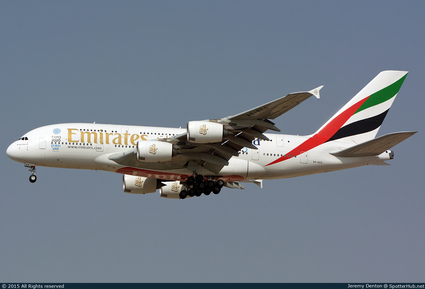 Photo of A6-EES - Airbus A380-861 operated by Emirates