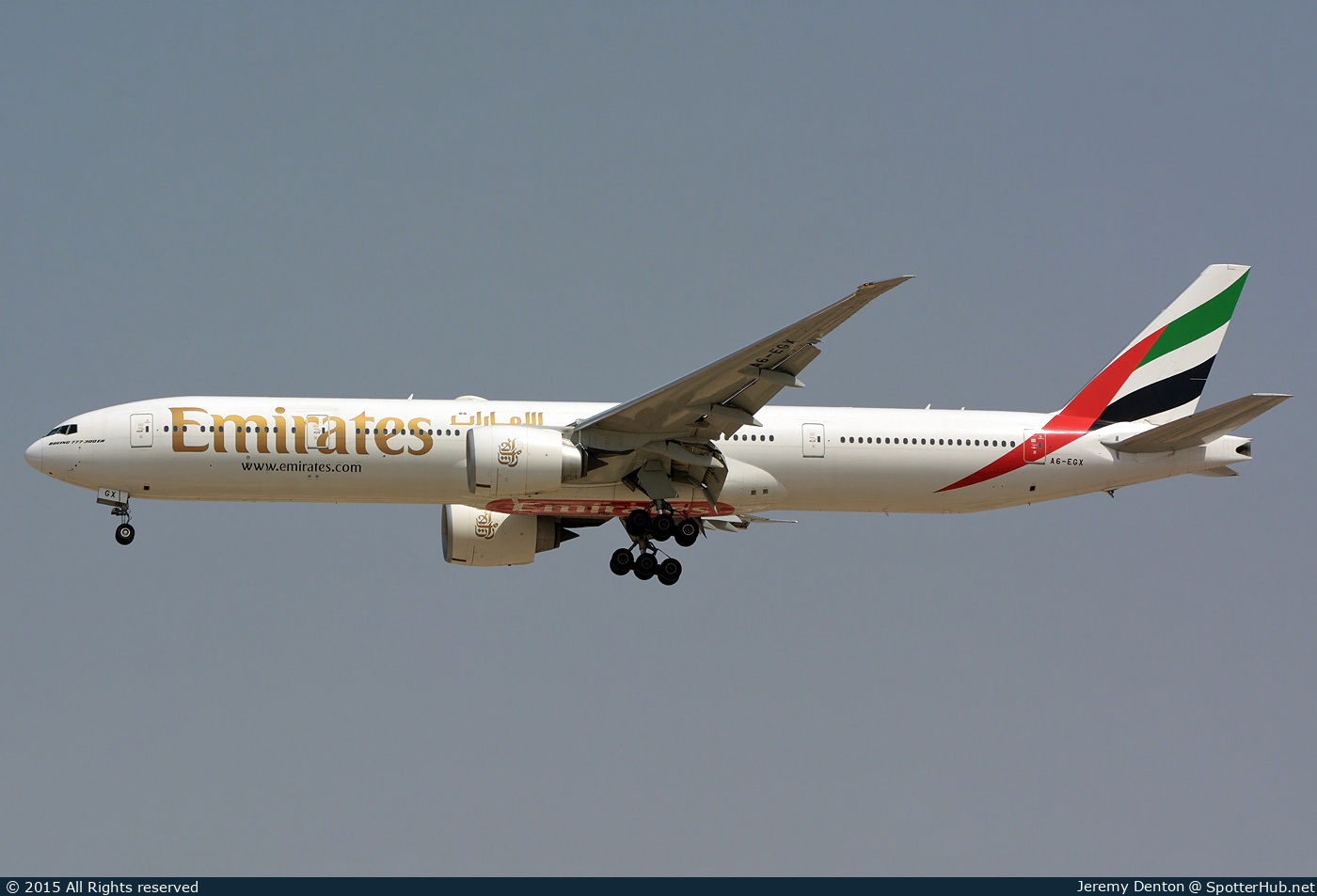 Photo of A6-EGX - Boeing 777-31H(ER) operated by Emirates