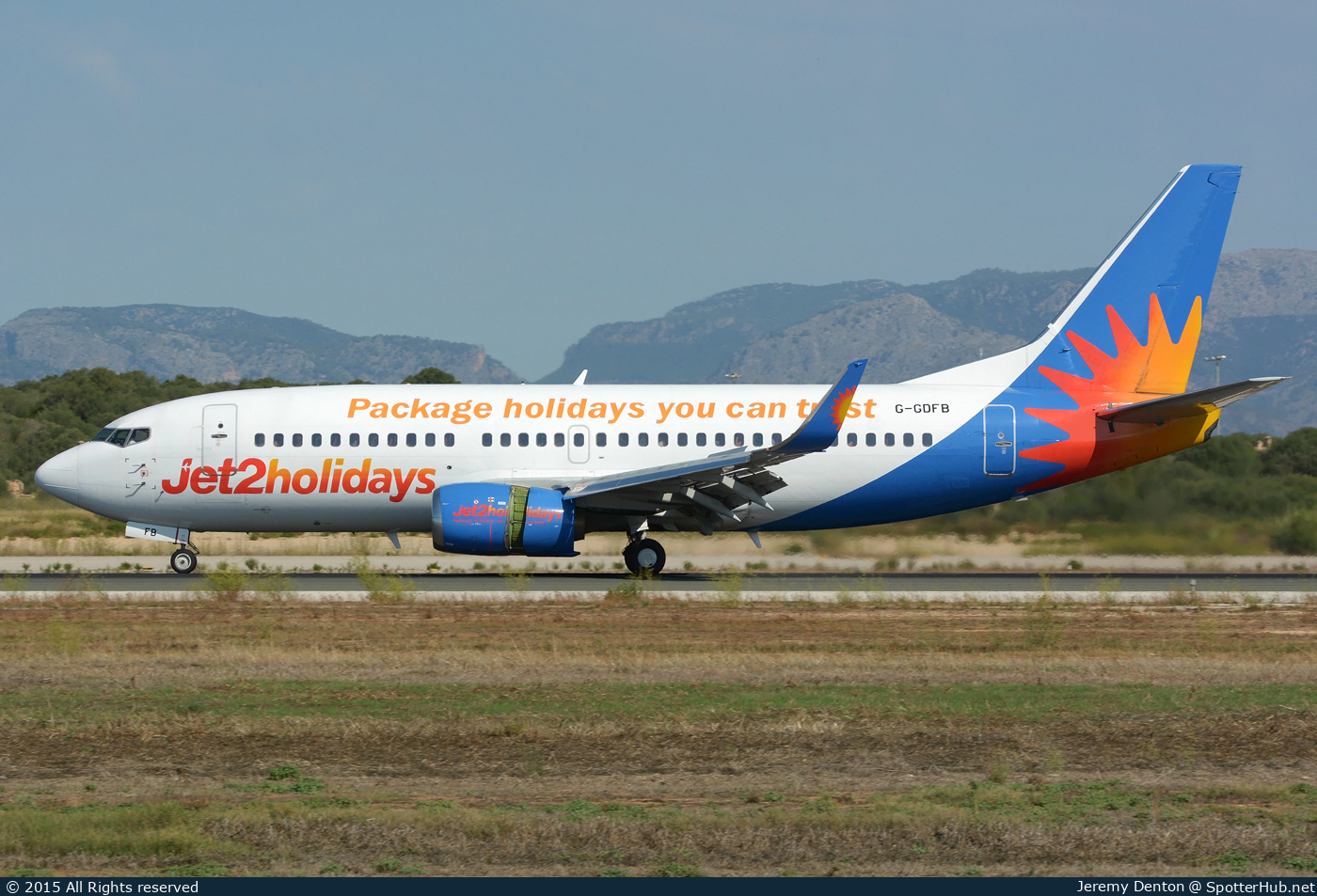 Photo of G-GDFB - Boeing 737-33A operated by Jet2