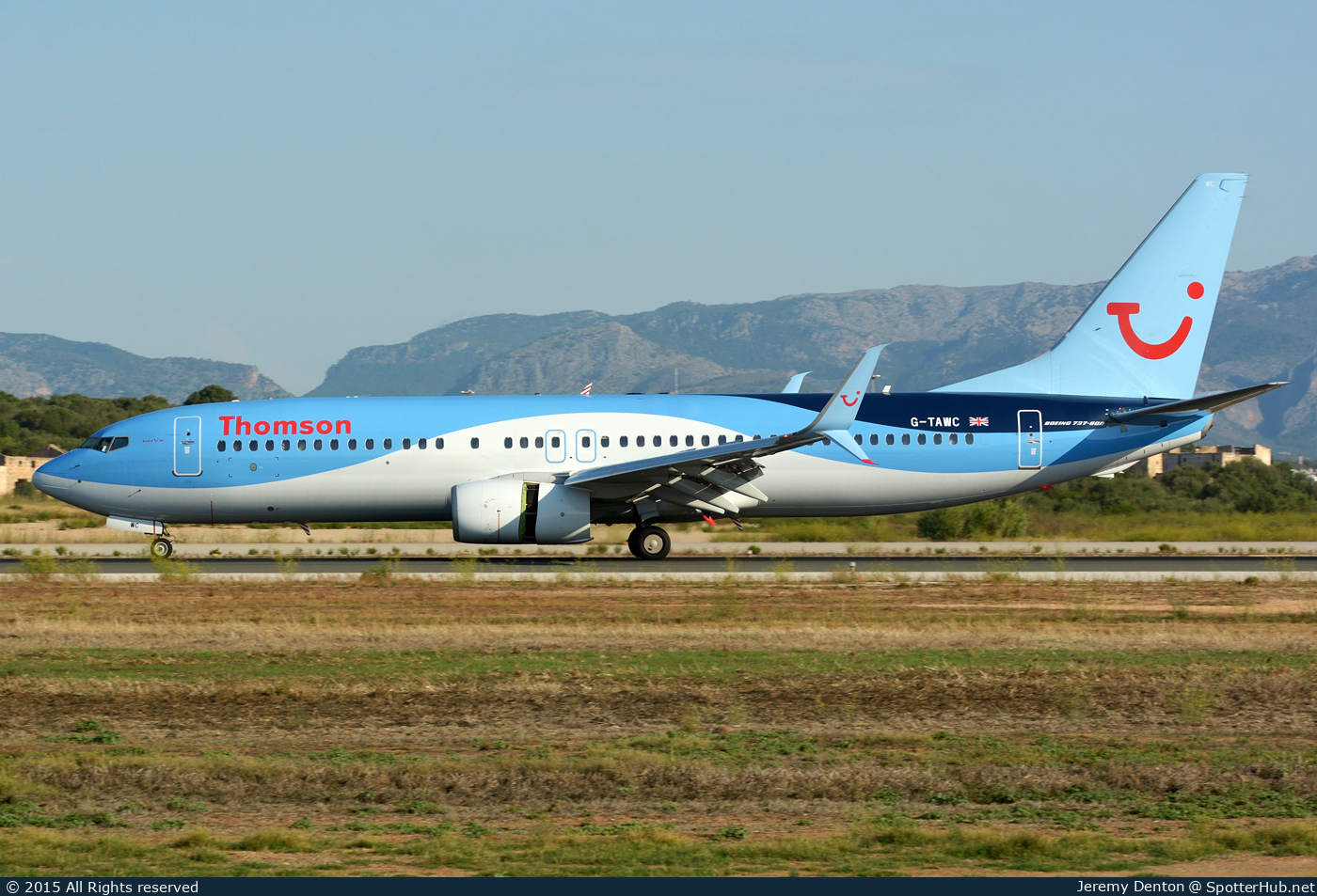 Photo of G-TAWC - Boeing 737-8K5 operated by Thomson Airways