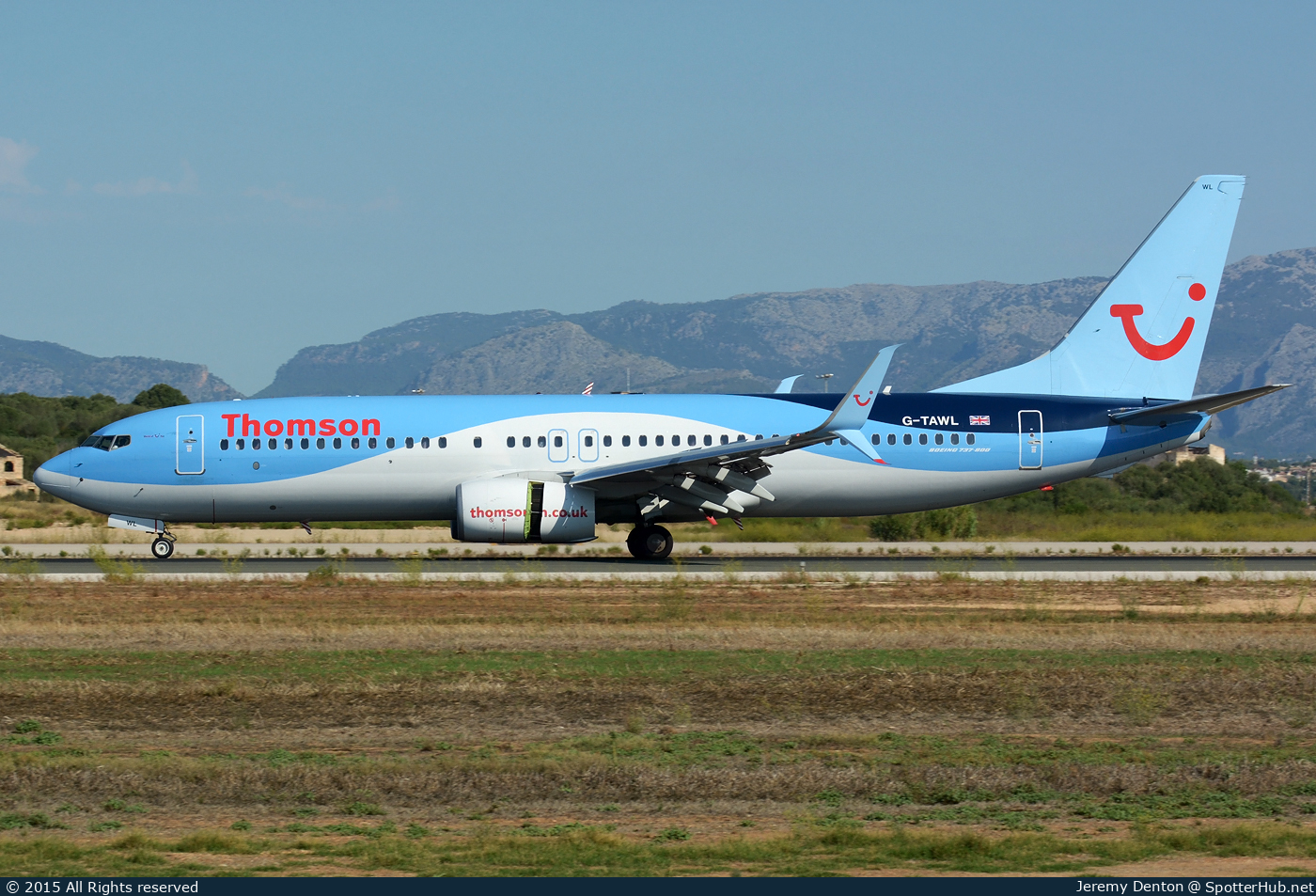 Photo of G-TAWL - Boeing 737-8K5 operated by Thomson Airways