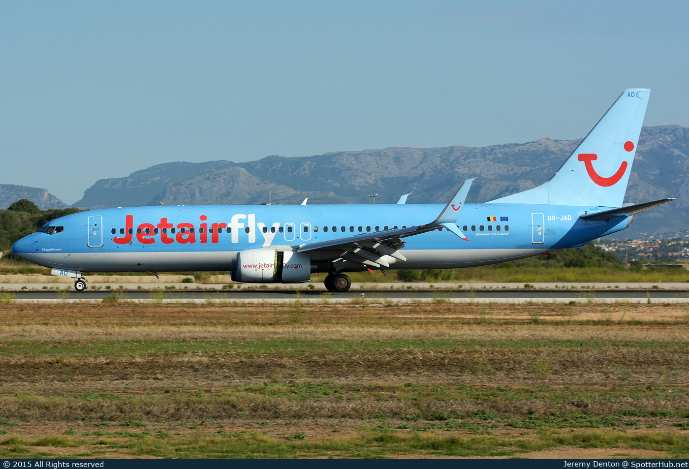 Photo of OO-JAD - Boeing 737-8K5 operated by Jetairfly