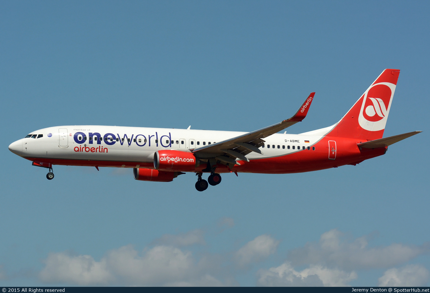 Photo of D-ABME - Boeing 737-86J operated by Air Berlin