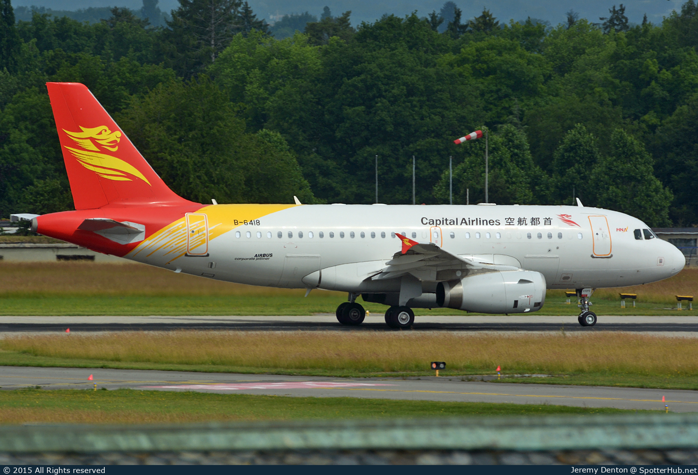 Photo of B-6418 - Airbus A319-133(CJ) operated by Capital Airlines