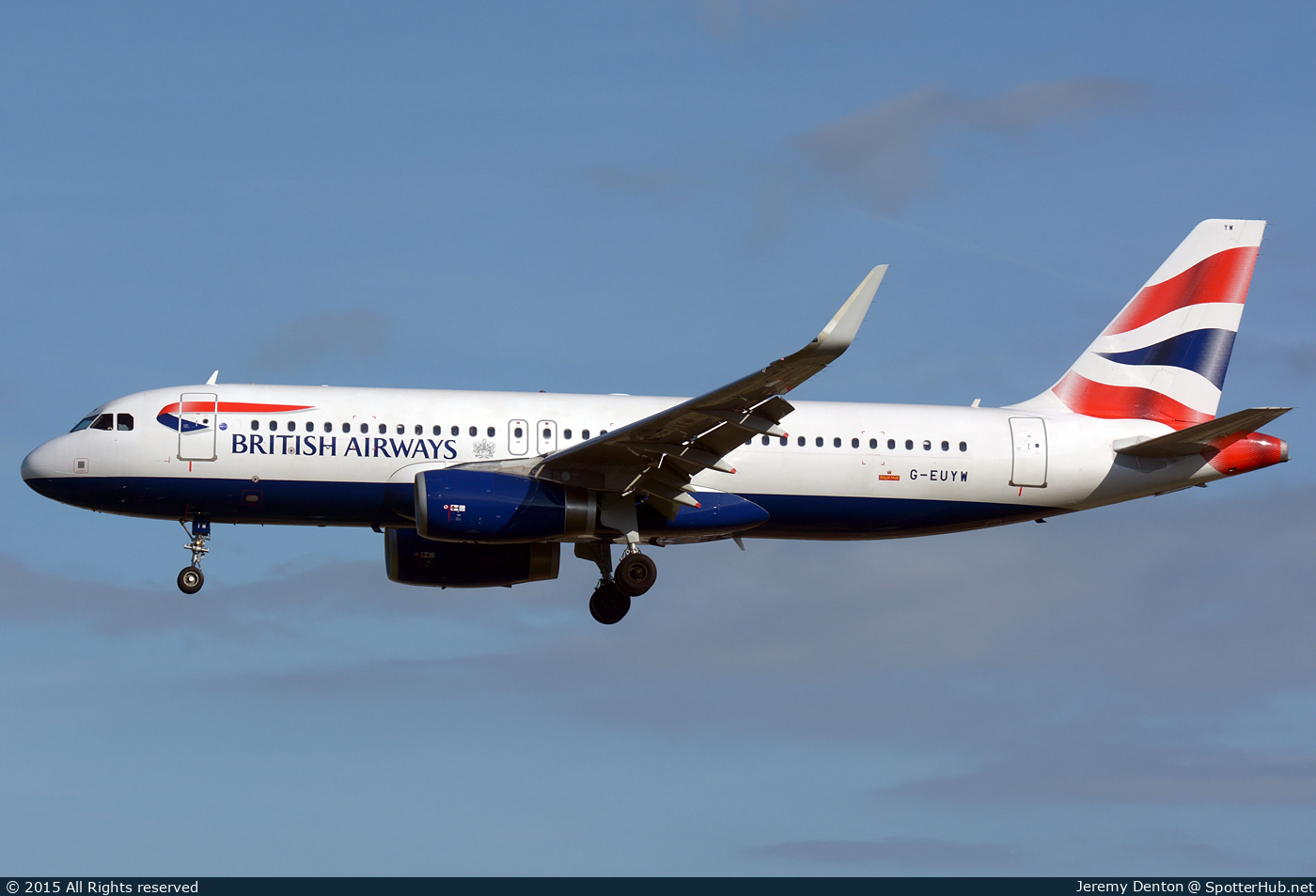 Photo of G-EUYW - Airbus A320-232 operated by British Airways