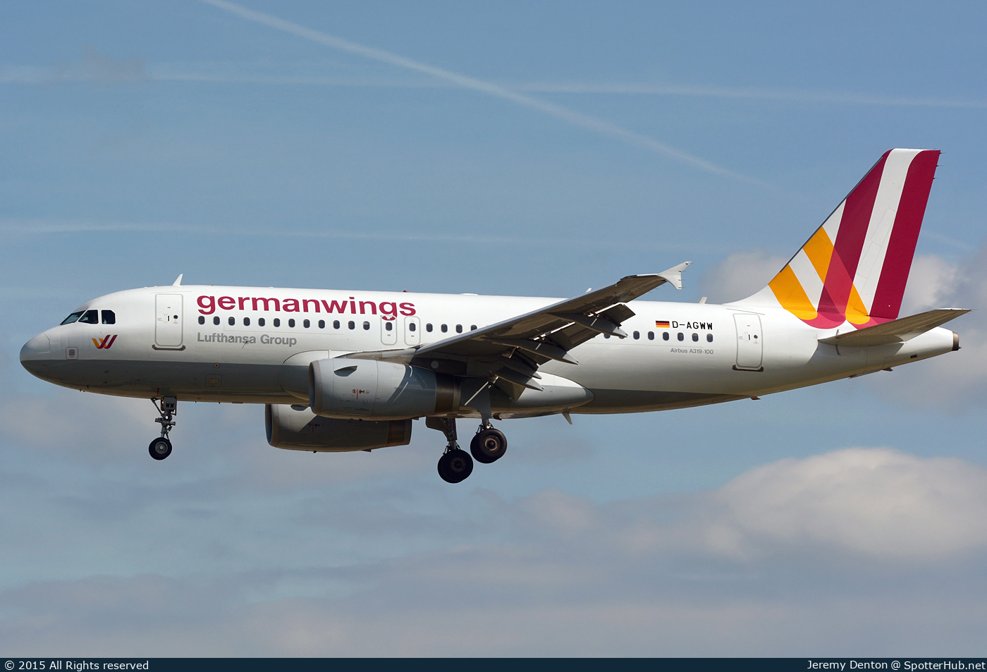 Photo of D-AGWW - Airbus A319-132 operated by Germanwings