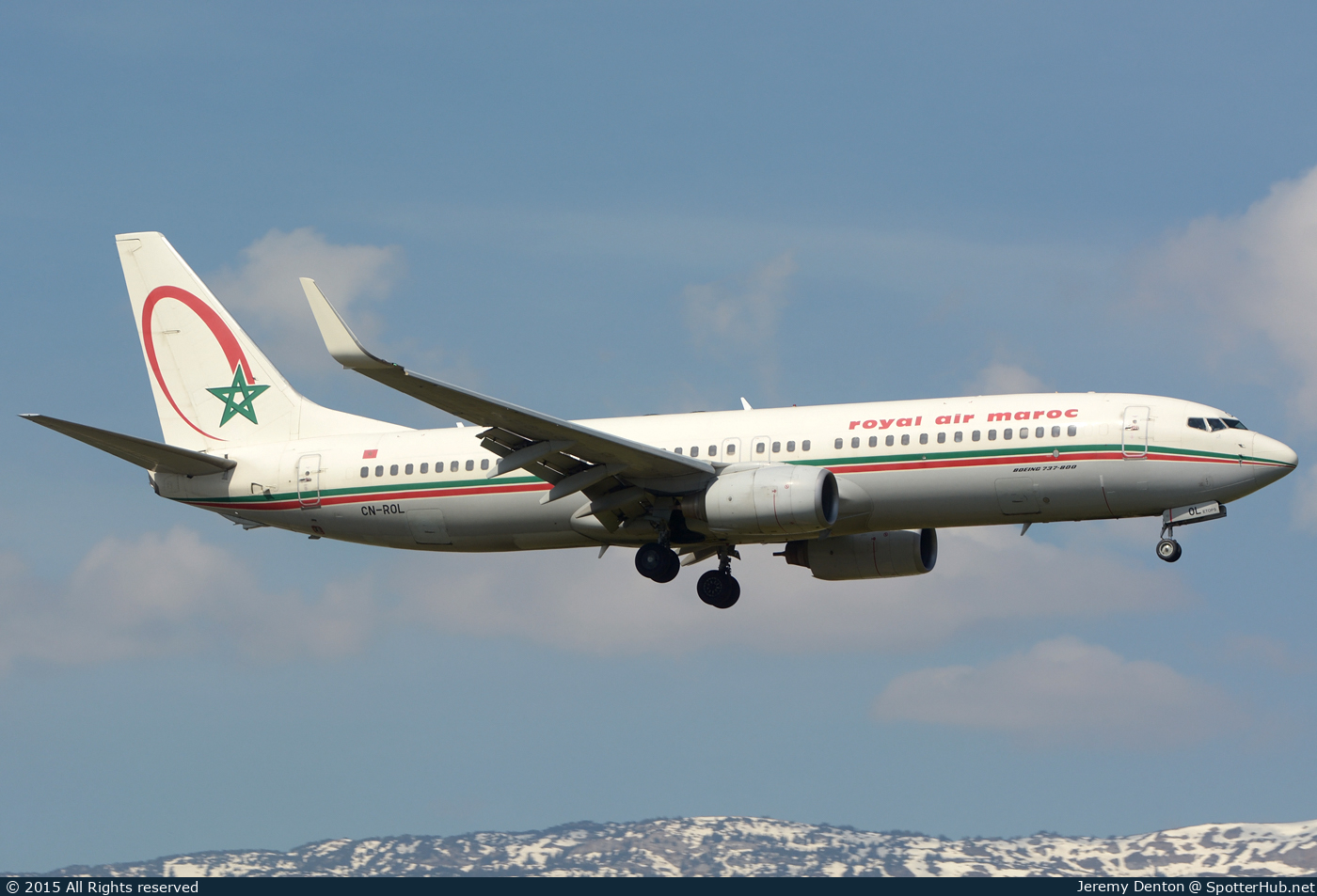 Photo of CN-ROL - Boeing 737-8B6 operated by Royal Air Maroc