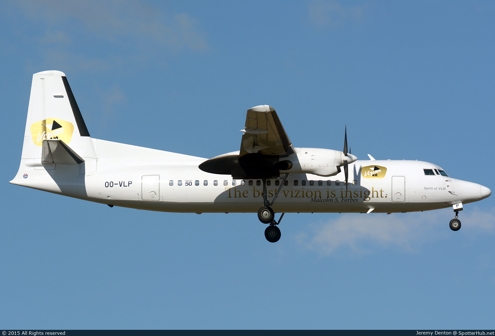 Photo of OO-VLP - Fokker 50 operated by VLM Airlines