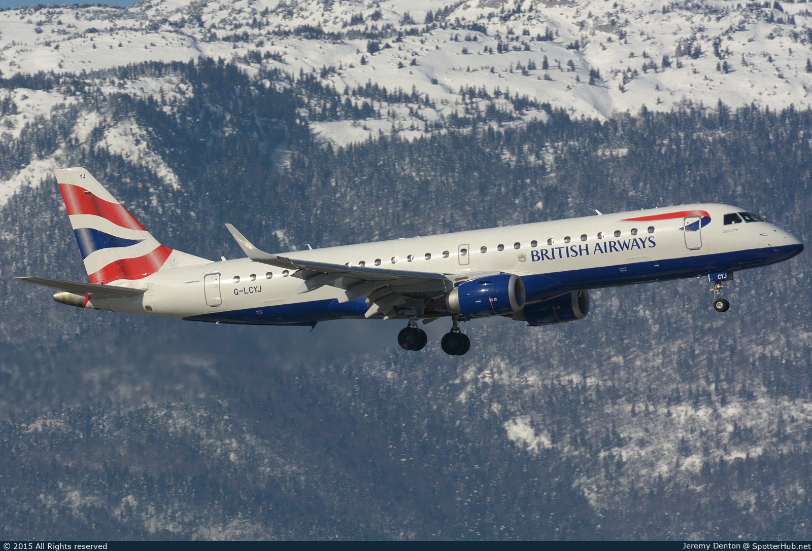 Photo of G-LCYJ - Embraer ERJ-190SR operated by BA CityFlyer