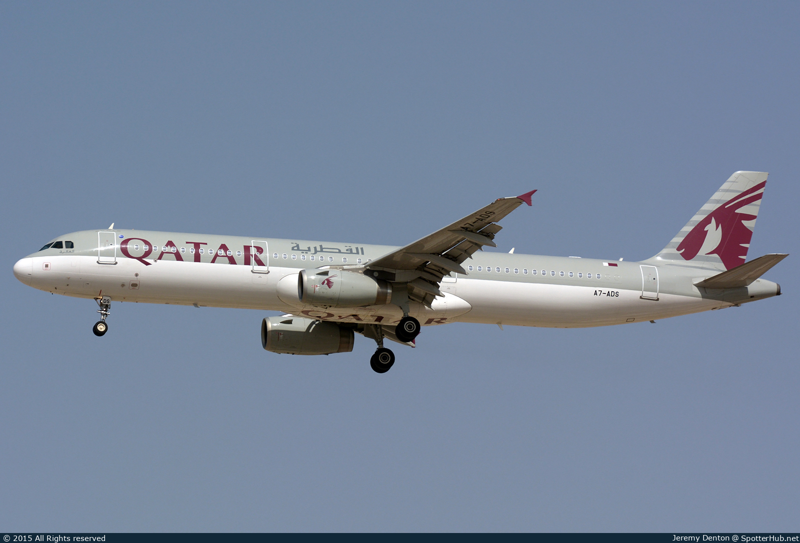Photo of A7-ADS - Airbus A321-231 operated by Qatar Airways