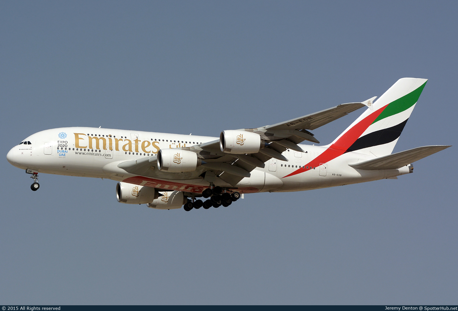 Photo of A6-EOB - Airbus A380-861 operated by Emirates