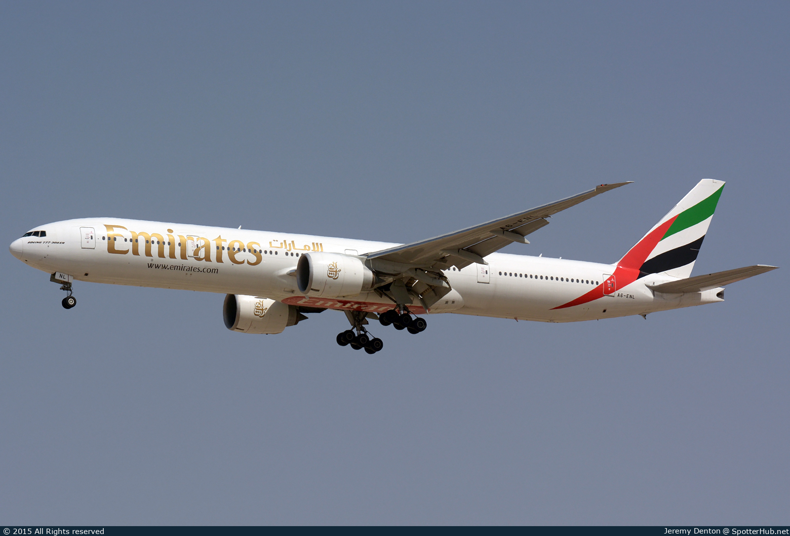 Photo of A6-ENL - Boeing 777-31H(ER) operated by Emirates