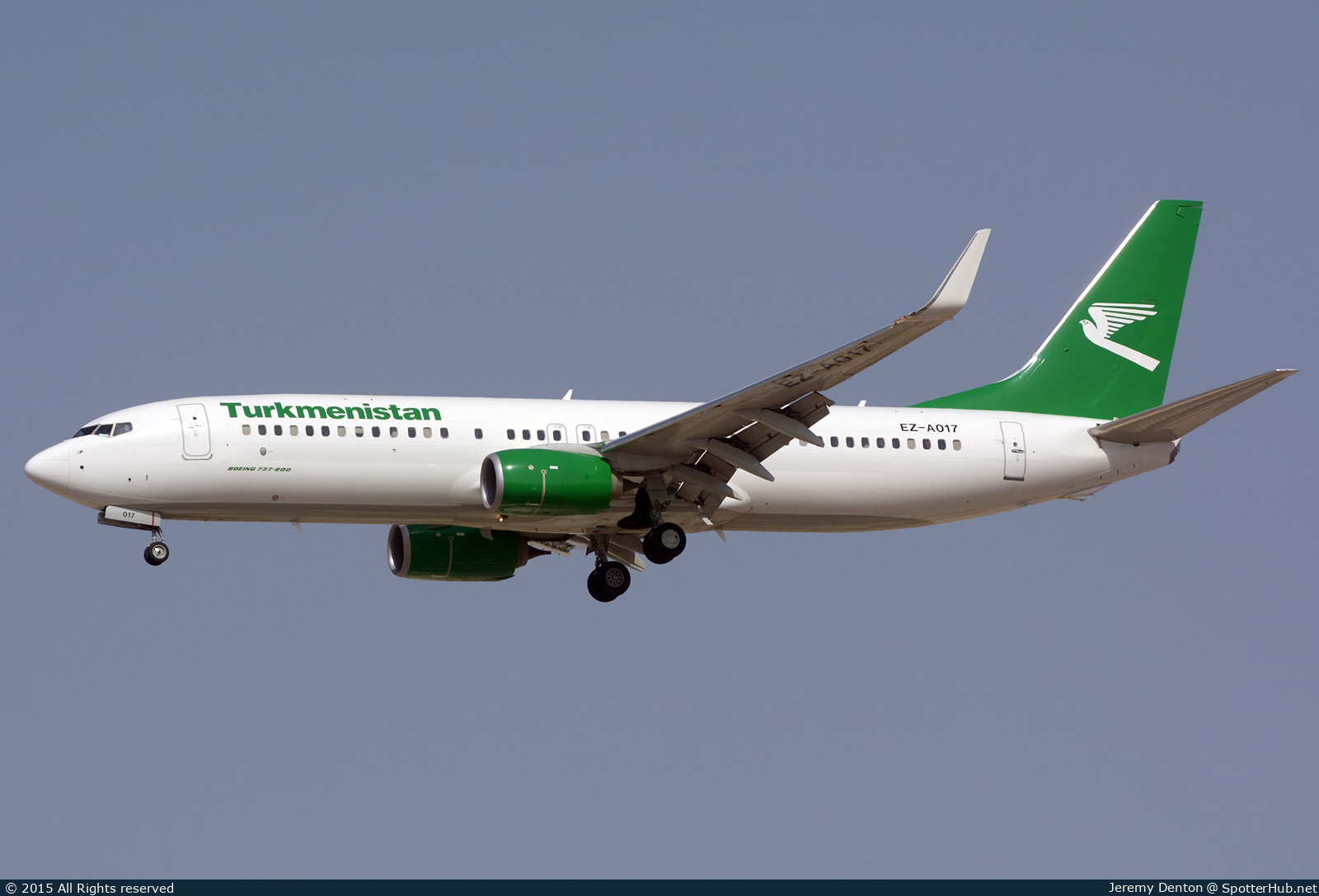 Photo of EZ-A017 - Boeing 737-82K operated by Turkmenistan Airlines