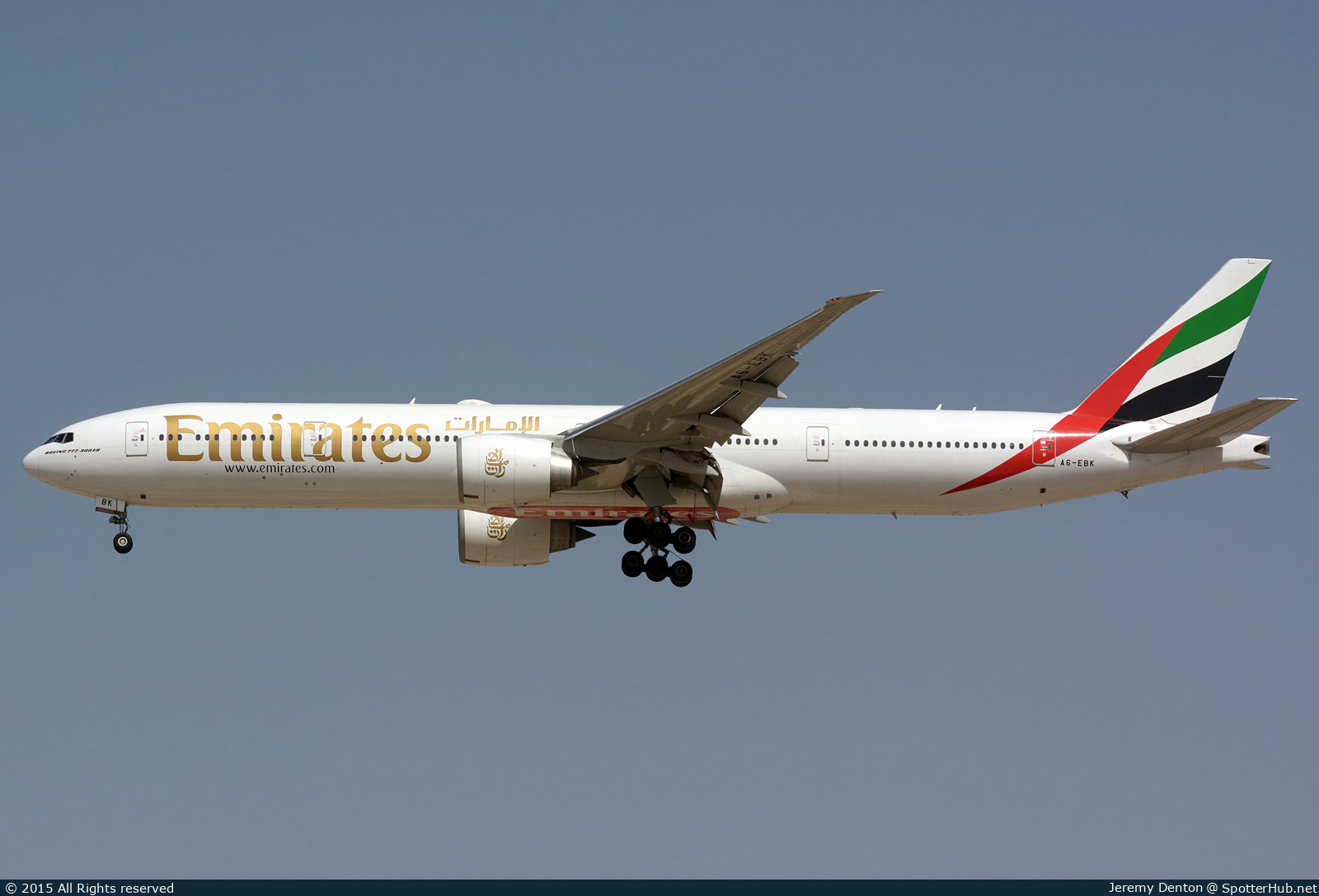 Photo of A6-EBK - Boeing 777-31H(ER) operated by Emirates
