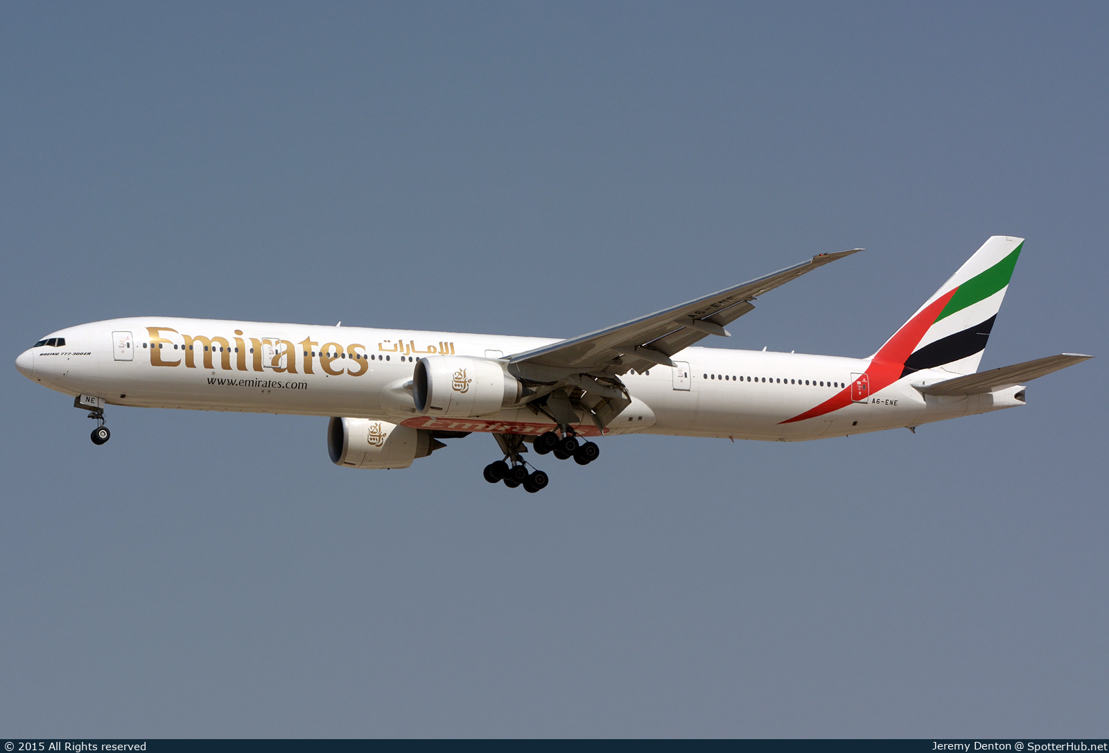 Photo of A6-ENE - Boeing 777-31H(ER) operated by Emirates