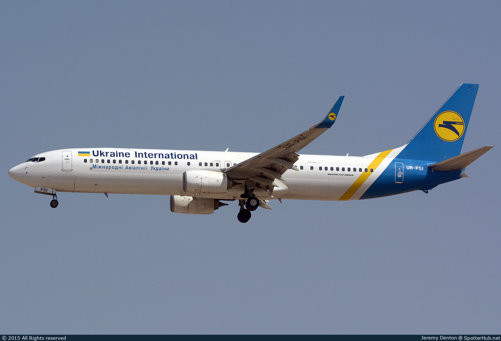 Photo of UR-PSI - Boeing 737-9KV(ER) operated by Ukraine International Airlines