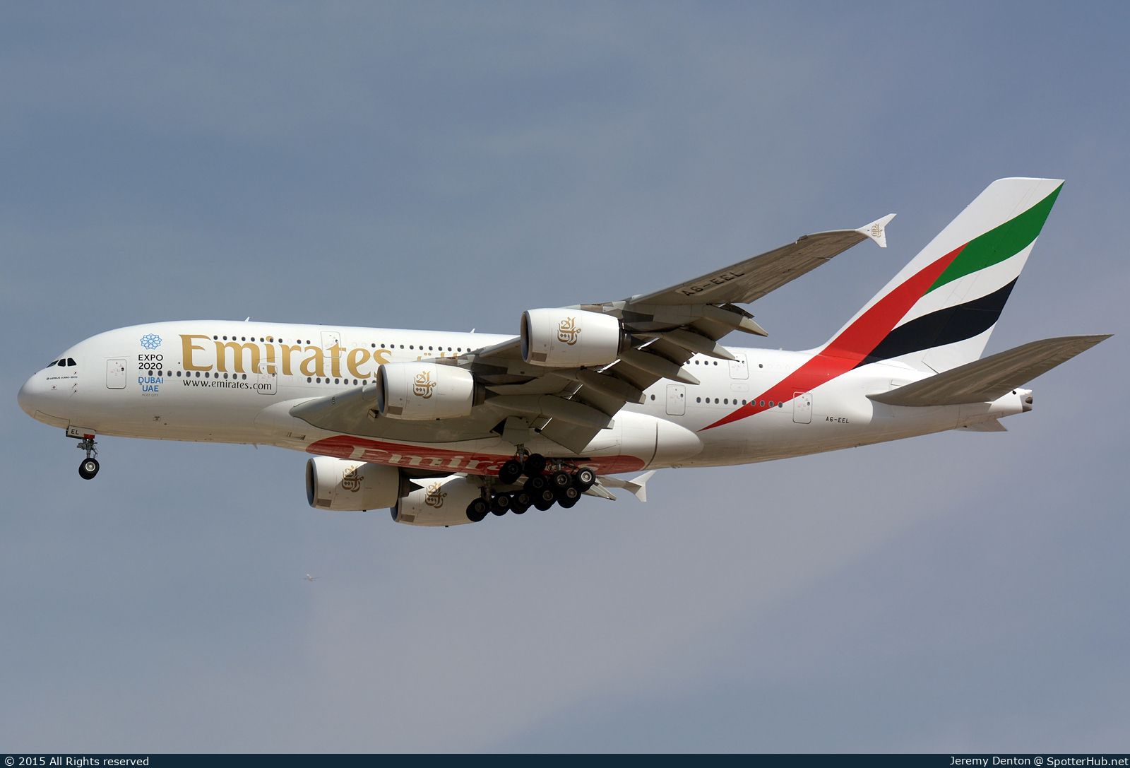 Photo of A6-EEL - Airbus A380-861 operated by Emirates
