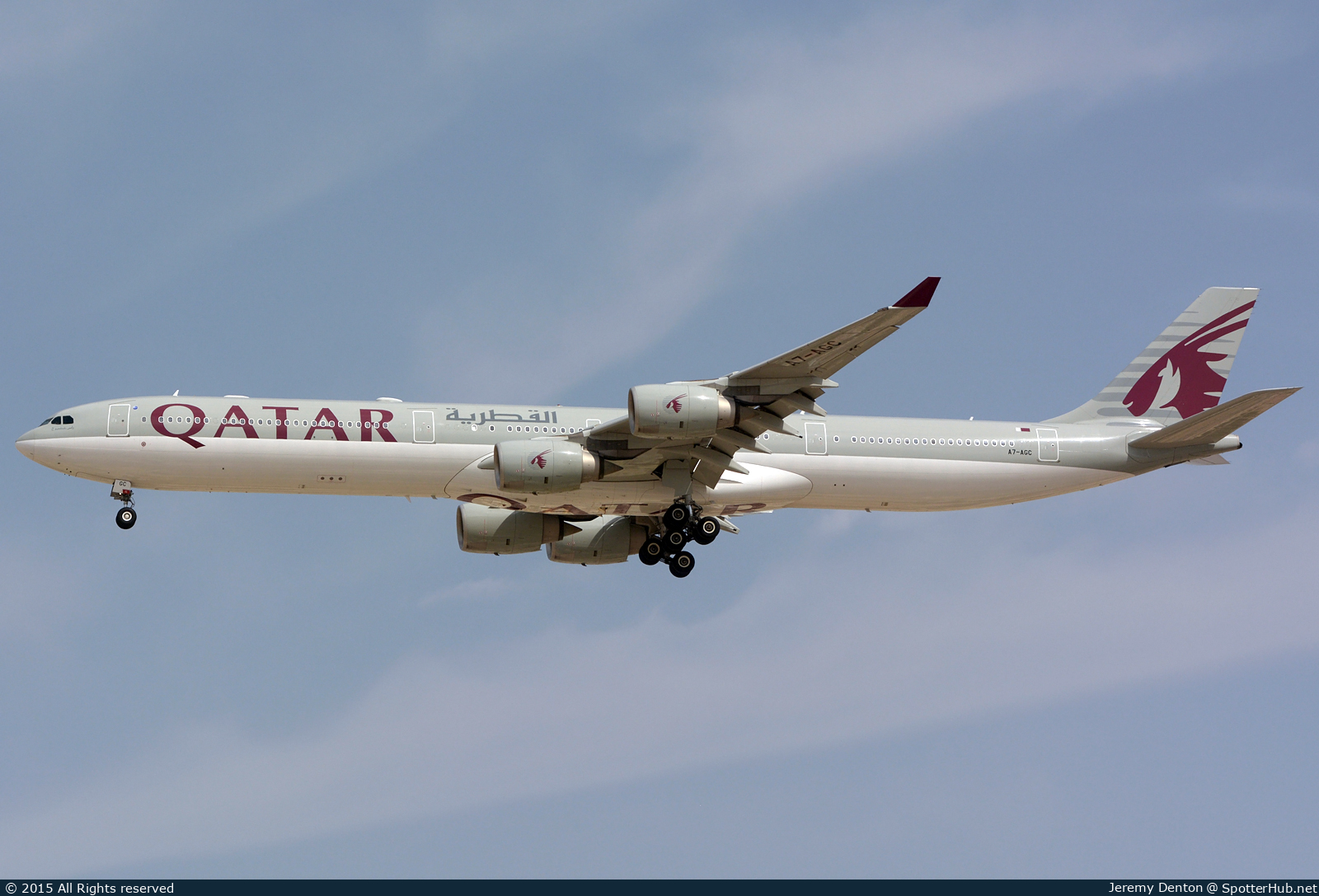 Photo of A7-AGC - Airbus A340-642 operated by Qatar Airways