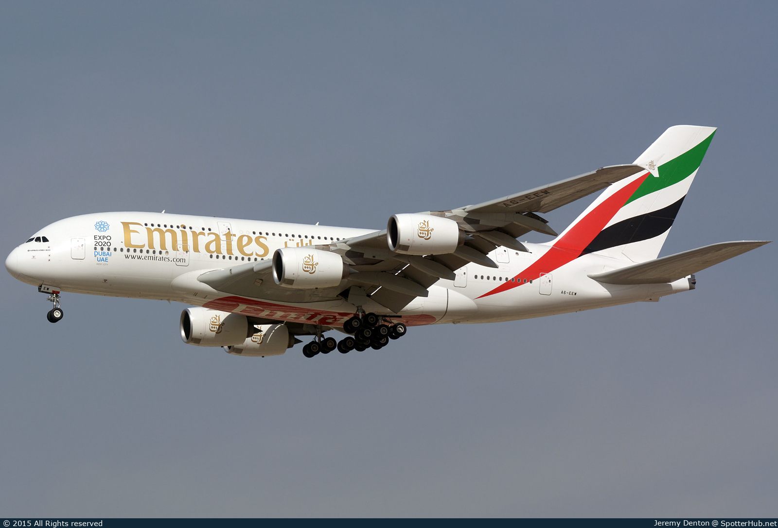Photo of A6-EEW - Airbus A380-861 operated by Emirates