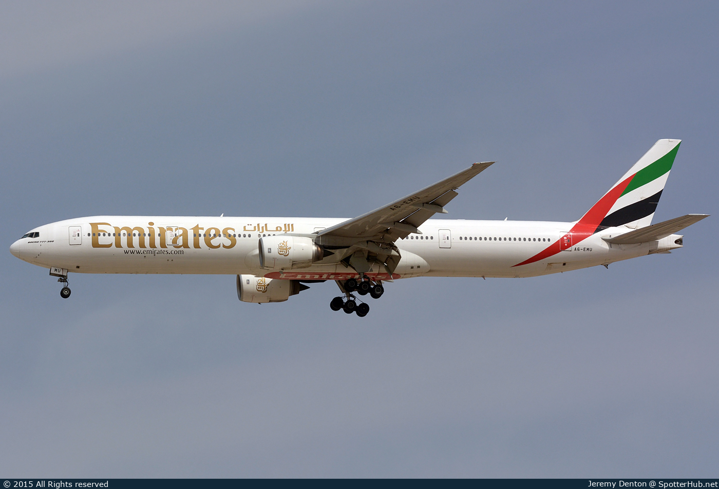 Photo of A6-EMU - Boeing 777-31H operated by Emirates