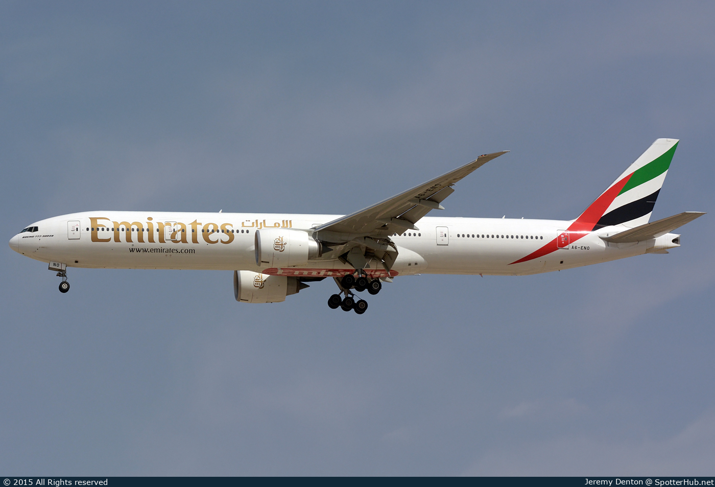 Photo of A6-ENO - Boeing 777-31H(ER) operated by Emirates