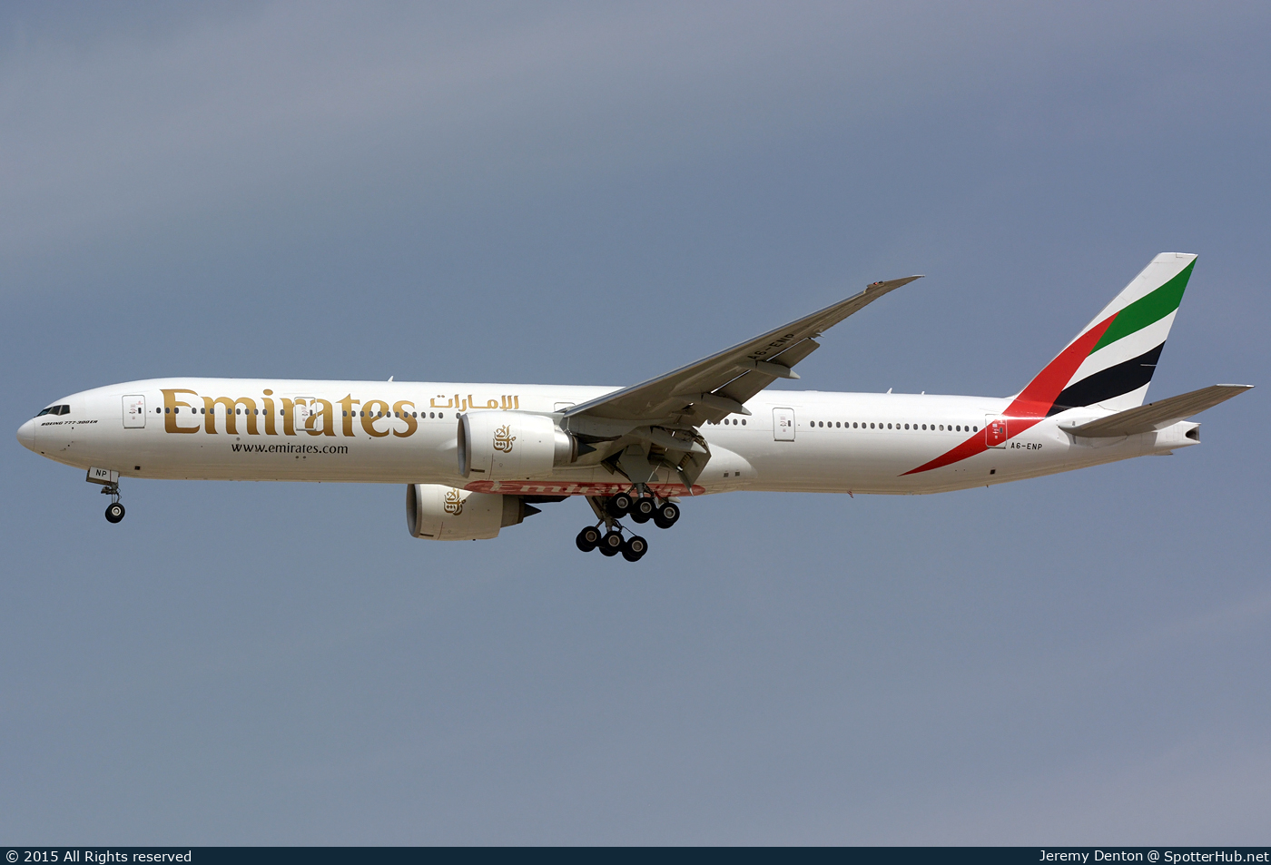 Photo of A6-ENP - Boeing 777-31H(ER) operated by Emirates