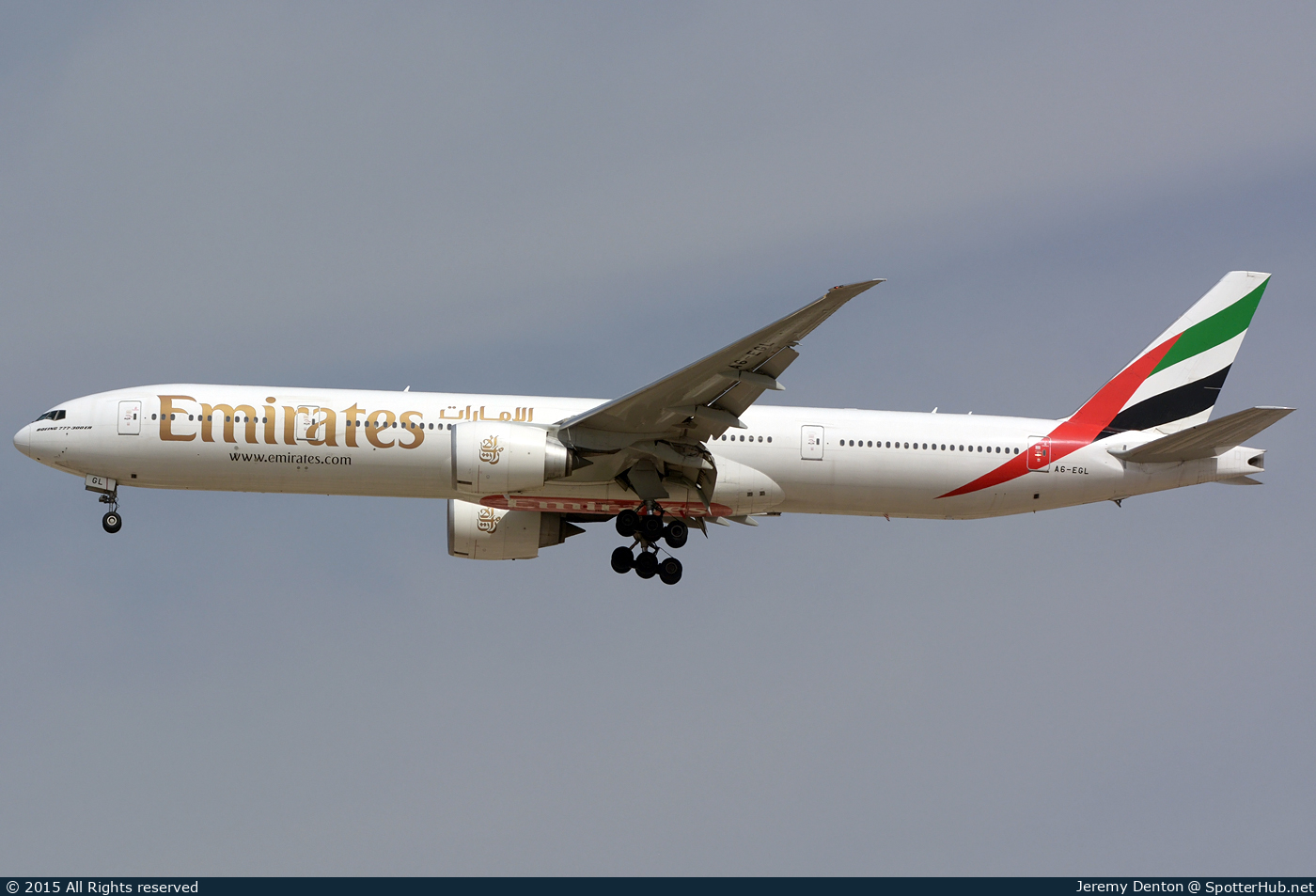Photo of A6-EGL - Boeing 777-31H(ER) operated by Emirates
