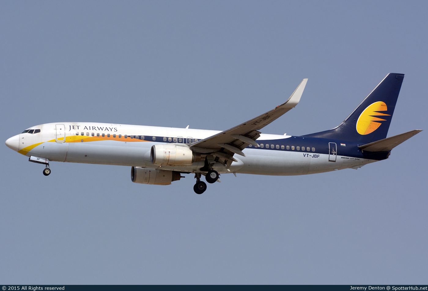 Photo of VT-JBF - Boeing 737-85R operated by Jet Airways