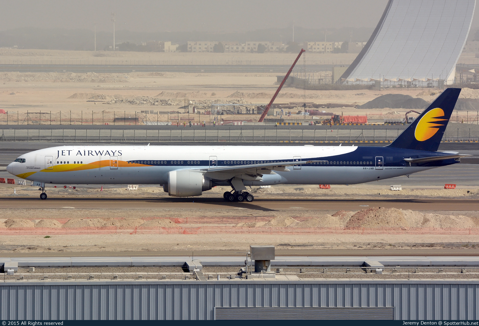 Photo of A6-JAB - Boeing 777-35R(ER) operated by Etihad Airways (opb Jet Airways)
