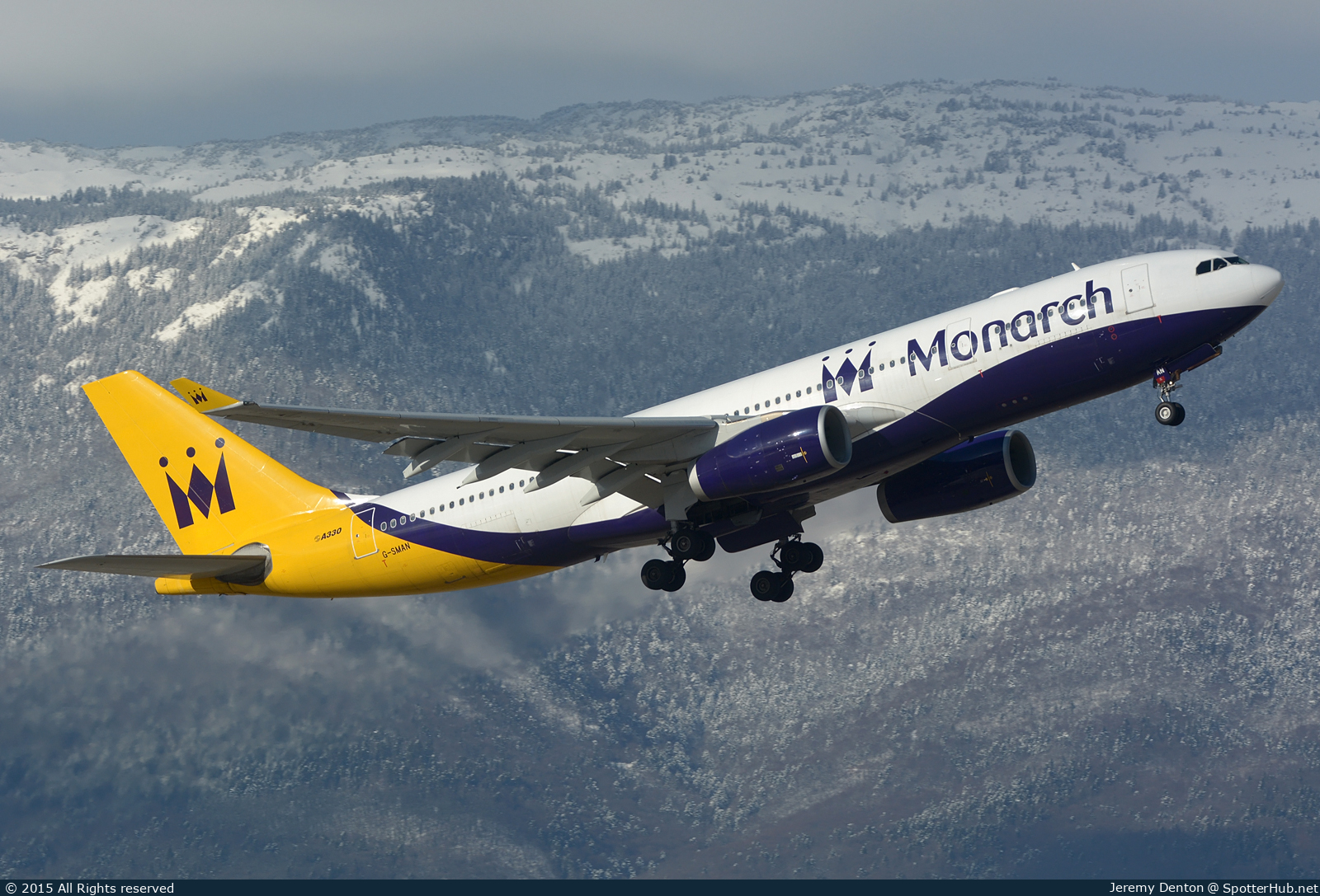Photo of G-SMAN - Airbus A330-243 operated by Monarch Airlines