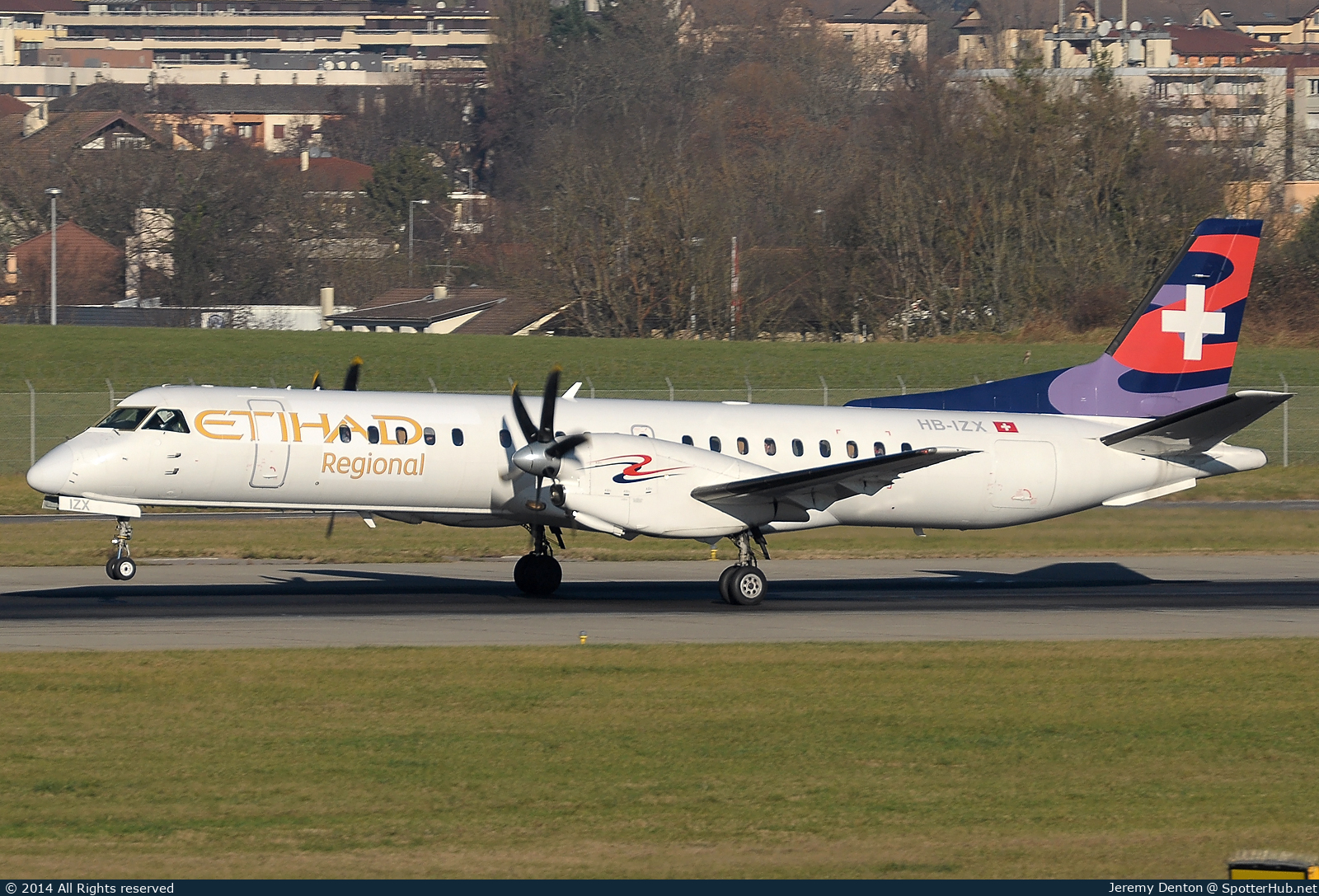 Photo of HB-IZX - Saab 2000 operated by Etihad Regional (opb Darwin Airline)