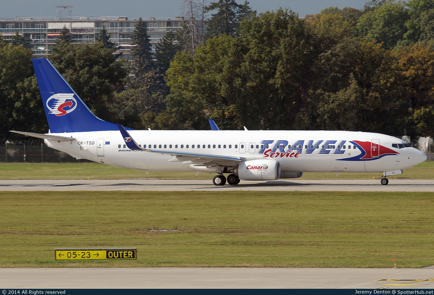 Photo of OK-TSD - Boeing 737-8Q8 operated by Travel Service