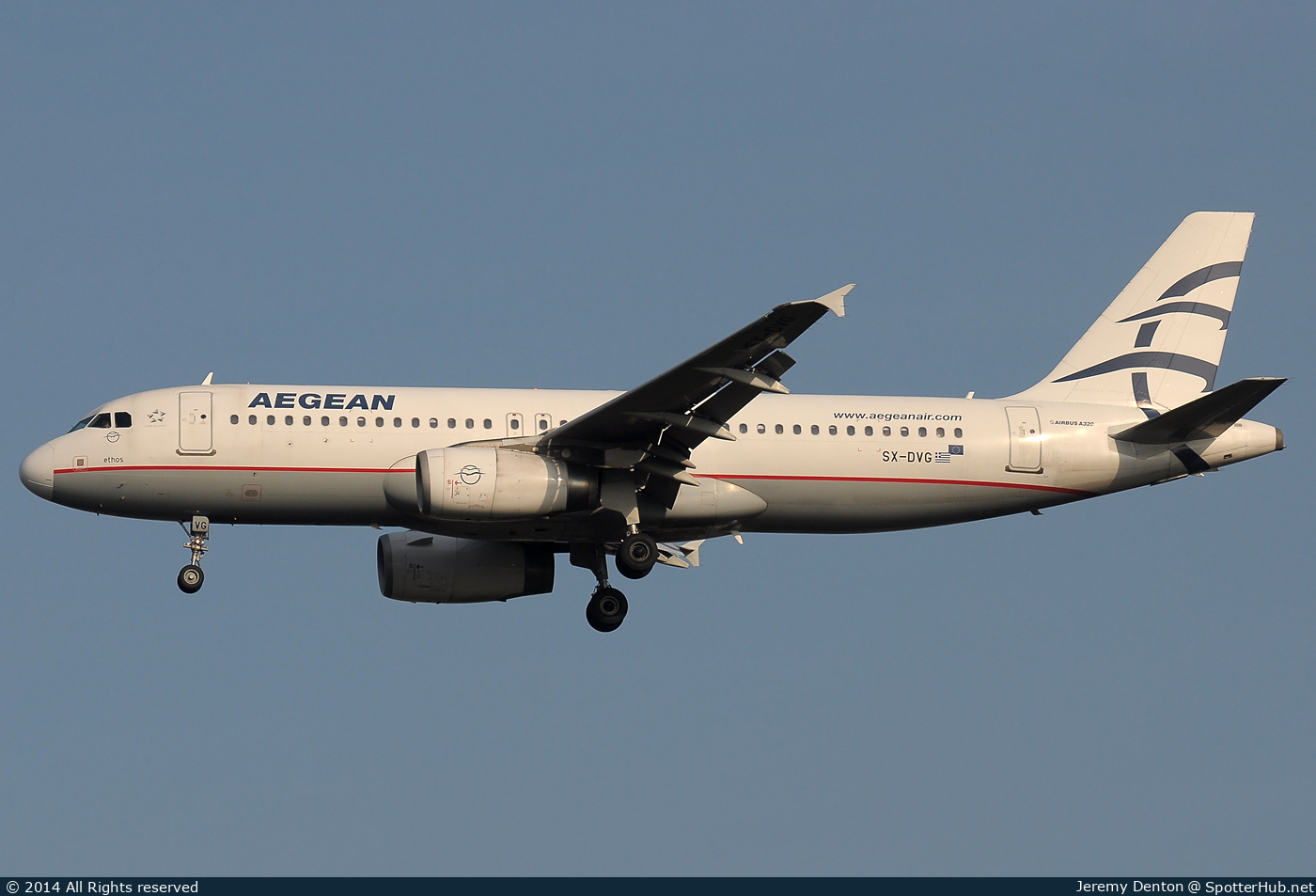 Photo of SX-DVG - Airbus A320-232 operated by Aegean Airlines