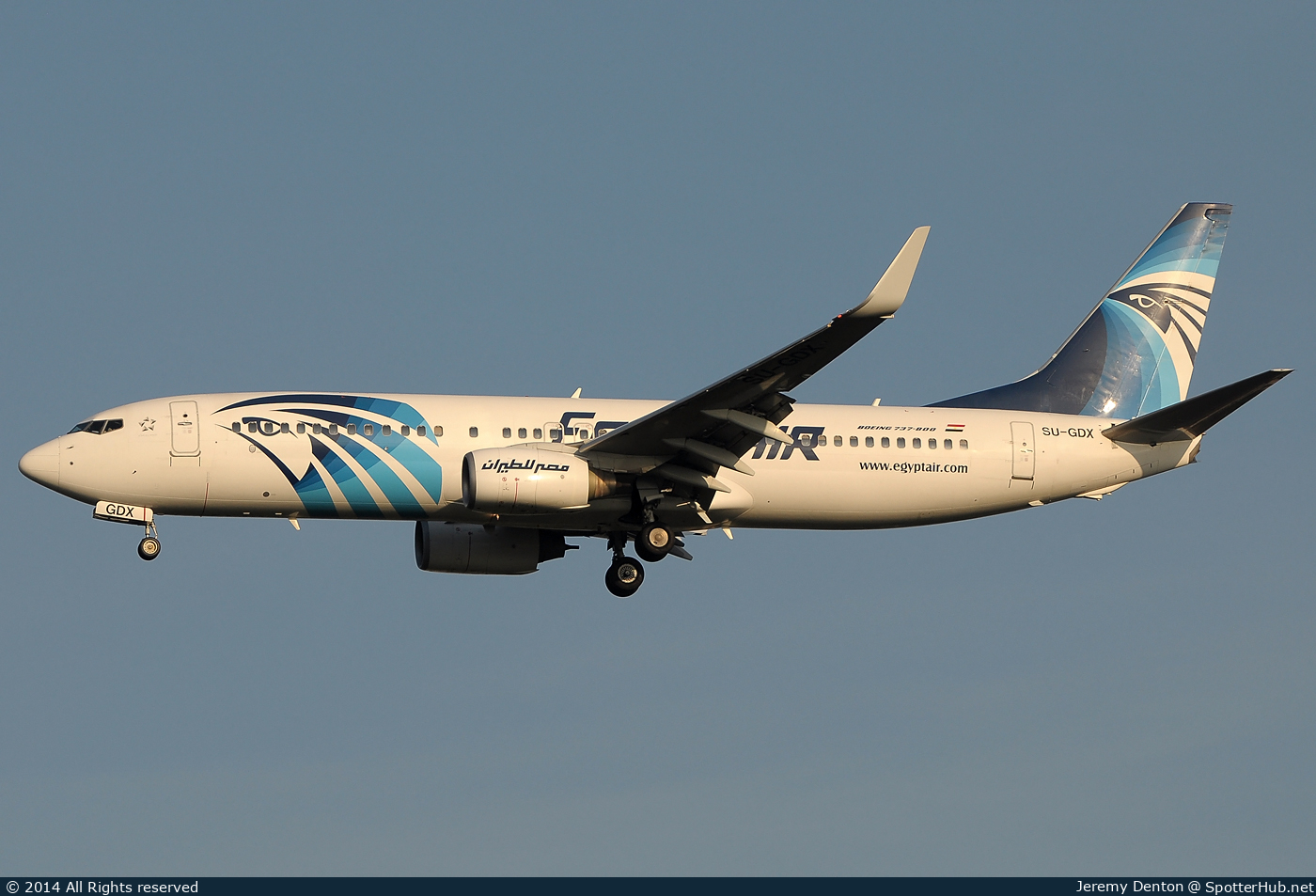 Photo of SU-GDX - Boeing 737-866 operated by Egyptair
