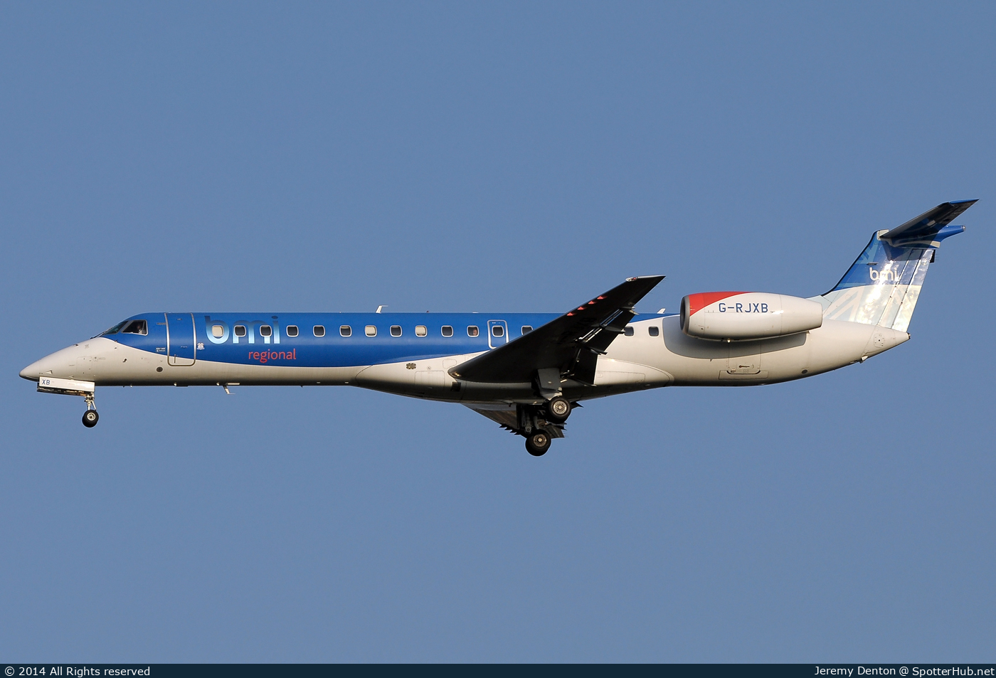 Photo of G-RJXB - Embraer ERJ-145EP operated by bmi Regional