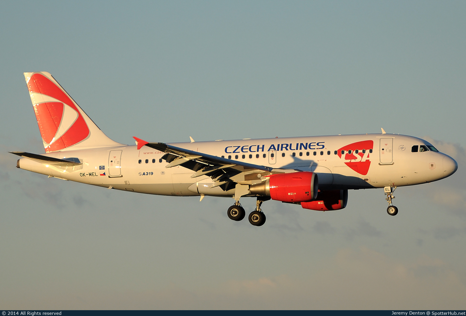 Photo of OK-MEL - Airbus A319-112 operated by CSA Czech Airlines