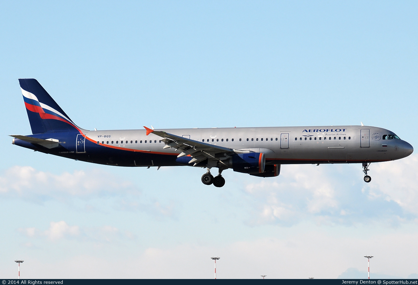 Photo of VP-BQS - Airbus A321-211 operated by Aeroflot