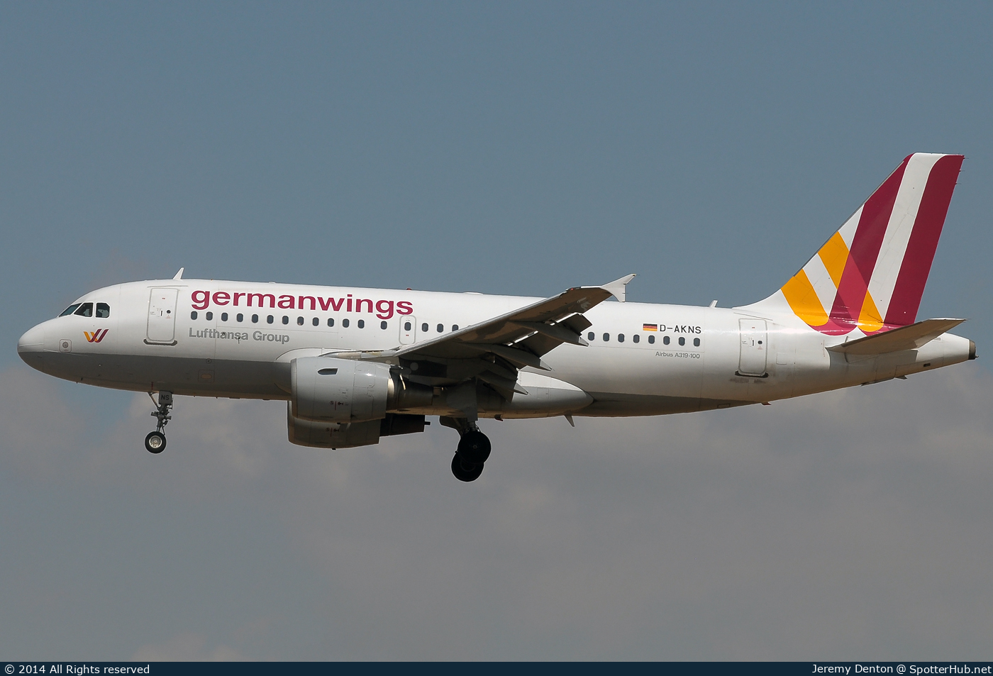 Photo of D-AKNS - Airbus A319-112 operated by Germanwings