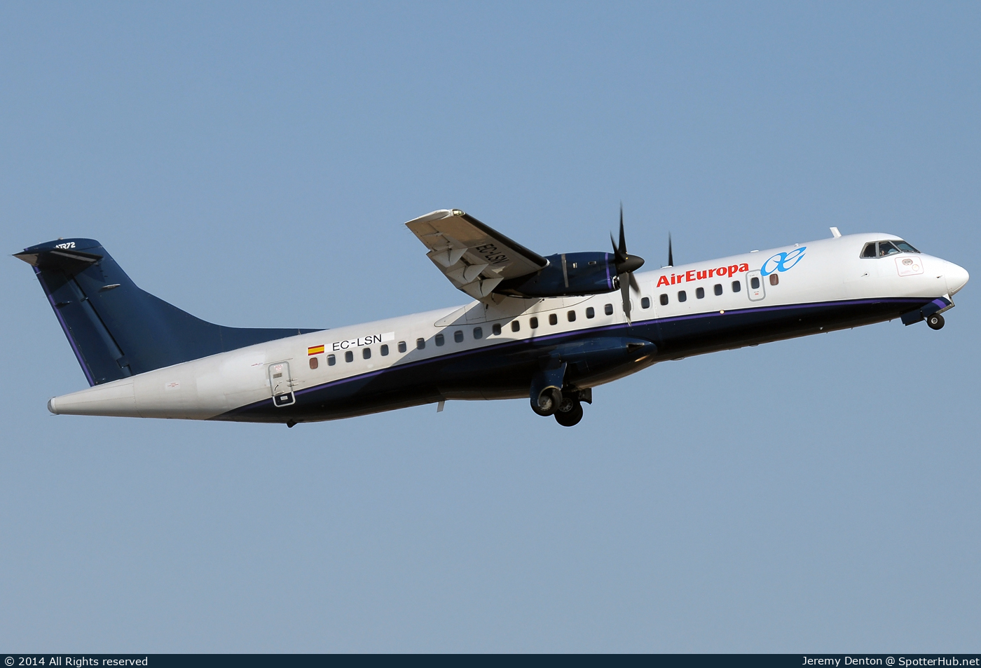 Photo of EC-LSN - ATR 72-202 operated by Air Europa (opb Swiftair)