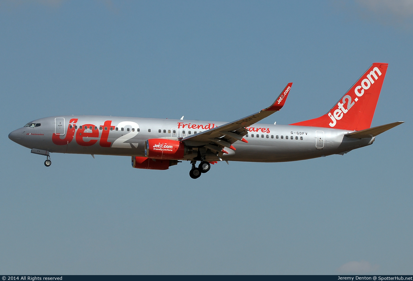 Photo of G-GDFV - Boeing 737-85F operated by Jet2