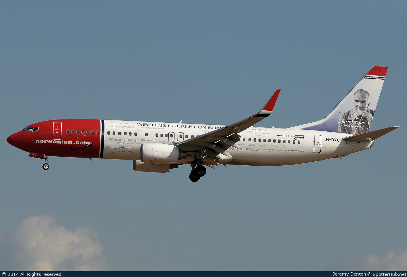 Photo of LN-DYU - Boeing 737-8JP operated by Norwegian Air Shuttle