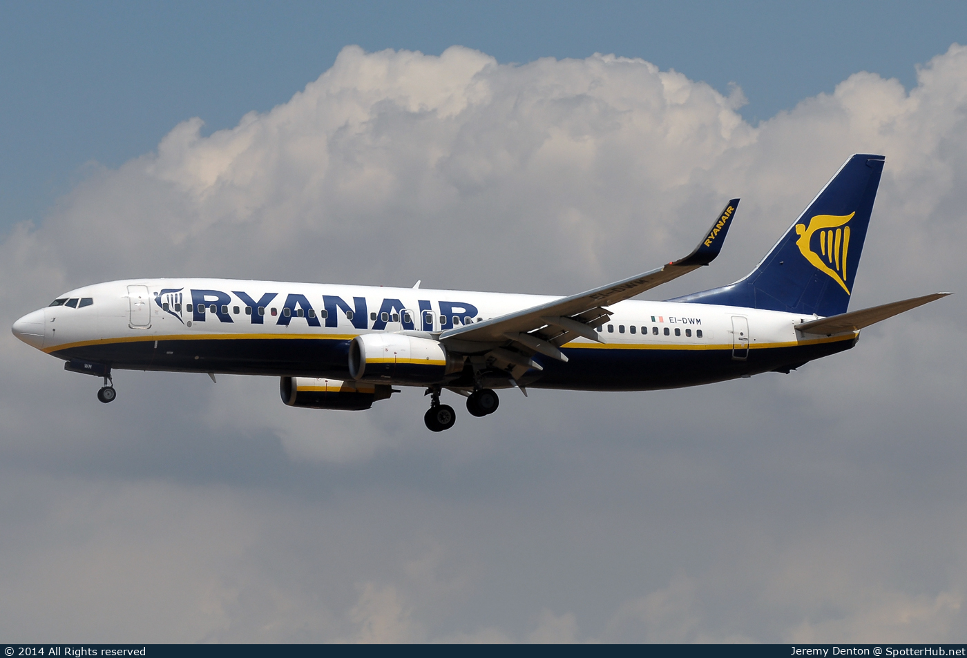 Photo of EI-DWM - Boeing 737-8AS operated by Ryanair