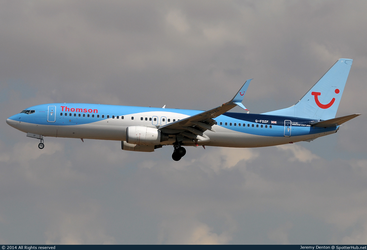 Photo of G-FDZF - Boeing 737-8K5 operated by Thomson Airways